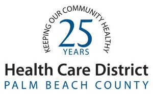 Keeping our community healthy 25 years badge