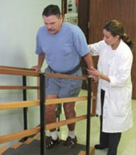 Healey Center patient doing physical therapy