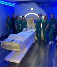 MRI Machine with Radiology Team
