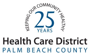 Keeping our community healthy 25 years badge
