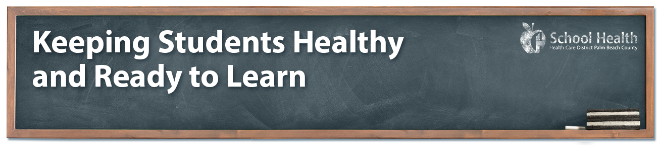 Keeping Students Healthy and Ready to Learn written on a Blackboard