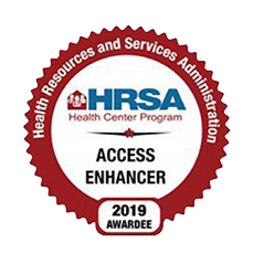 HRSA Access Enhancer 2019 Awardee Badge