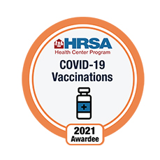 HRSA COVID-19 Vaccination 2021 Awardee Badge