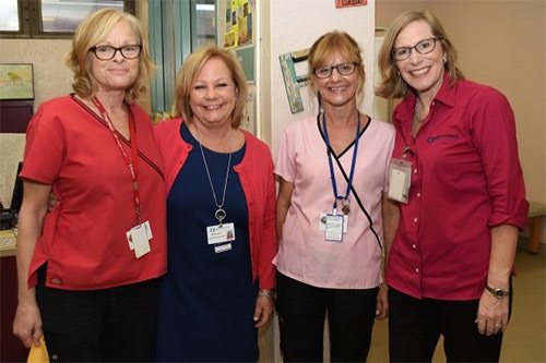 Liz Condon, RN, Michelle Iavarone, RN, Jenny Saccarelli, RN, and Darcy Davis