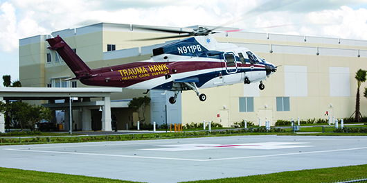 Trauma Hawk landing