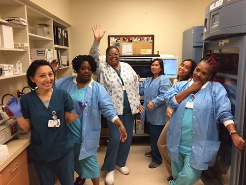 Lakeside Lab staff smiling for the camera