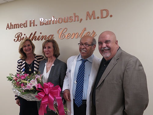 Dr. Barhoush with Lakeside Health Advisory Board members