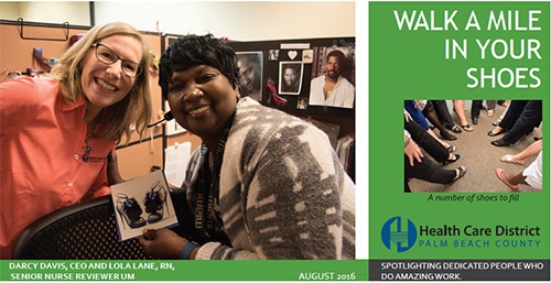 Lola Lane, RN, Senior Nurse Reviewer with Walk a Mile in your Shoes book