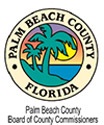The palm tree logo of Palm Beach County