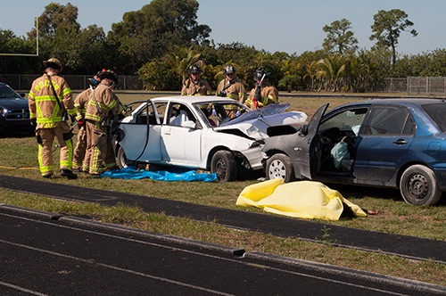 critically injured mock patient