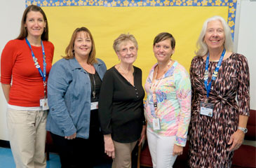 Ellen Pentland with School Health Support Technicians