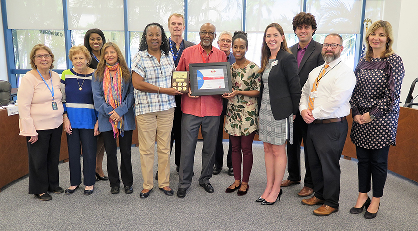 C. L. Brumback Clinic Staff Receiving Recognition from AHA