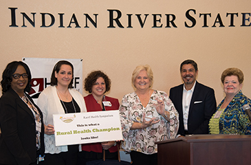 Terri Calsetta Receiving Rural Health Champion Award