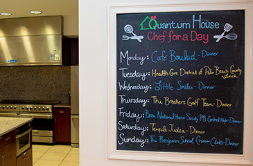 Guest Chef board at Quantum House