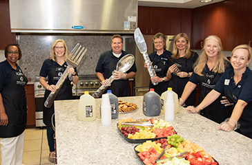 HCD Executive Team in the kitchen