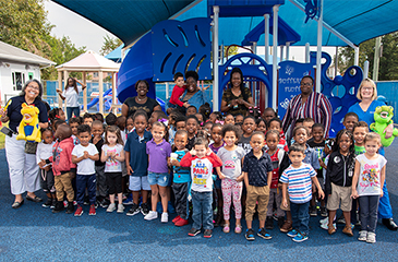 PEPPI Head Start Students on the playground