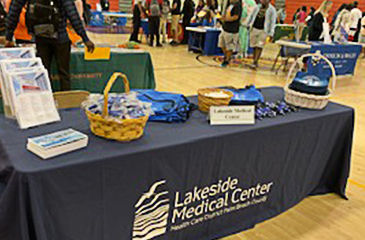 LMC table at event