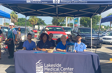 Lakeside Medical Center and Health Care District Staff at Boost Mobile Back to School Event