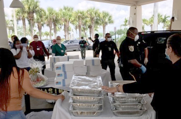 PBSO delivering lunch to LMC