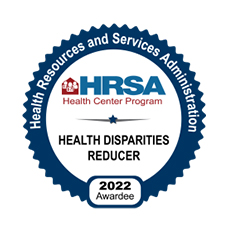 Health Disparities Reducer 2022 HRSA Badge