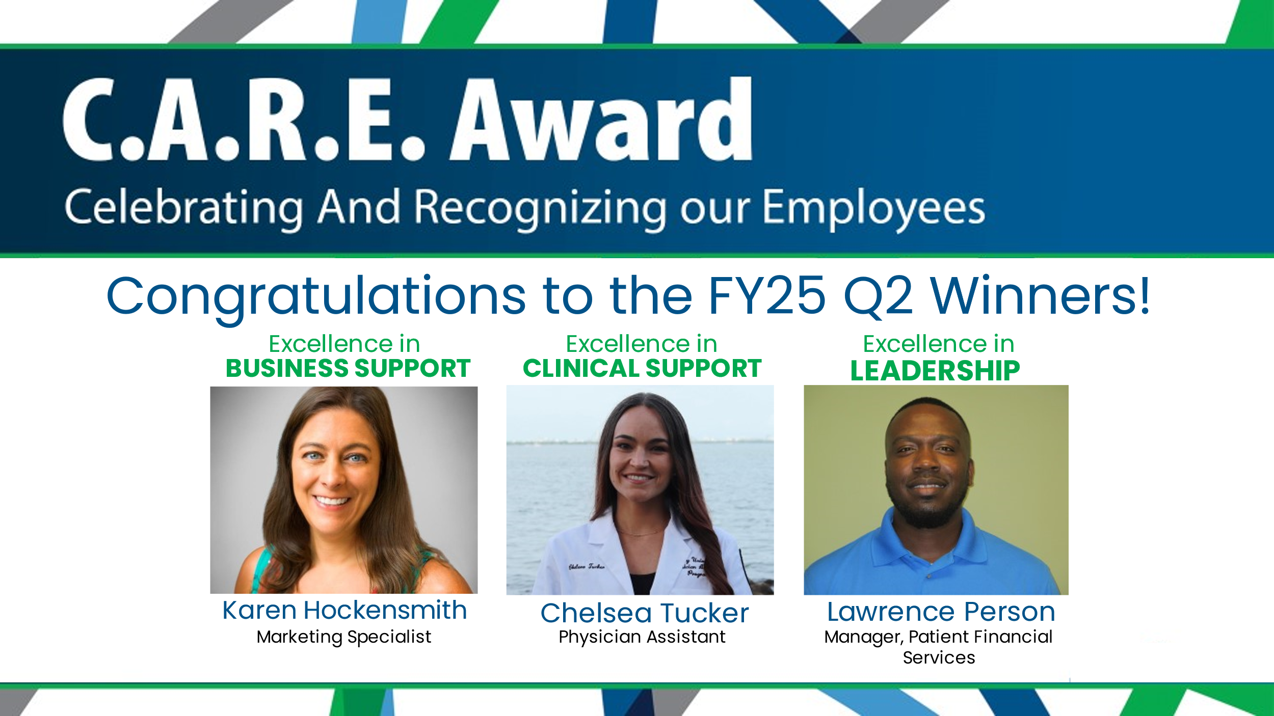 CARE Award Winners 2025 Q2
